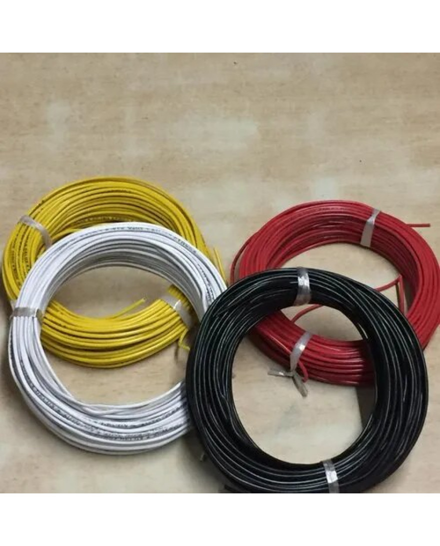 Excelite Thin Wall Auto Electrical Cable | WIRE ROLL 0.75 SQ MM X 25MTR | 4MM | BLACK | RED | YELLOW | GREEN